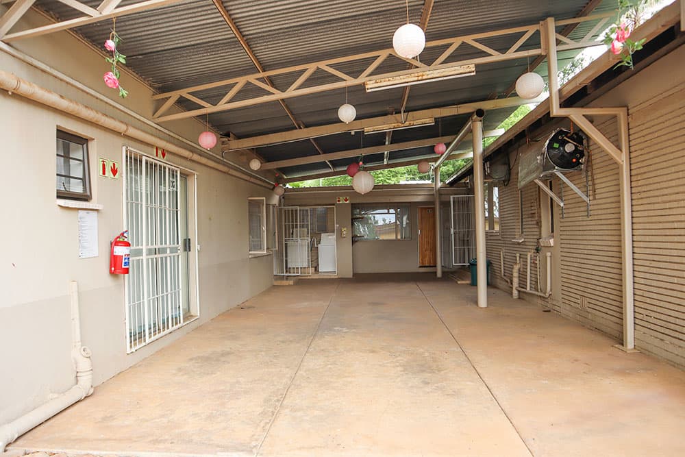 Laundry exit to driveway