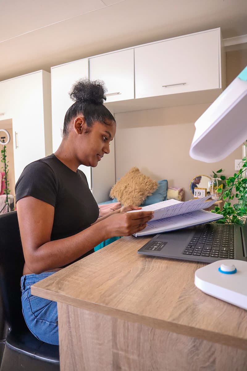 Study desk (with student)